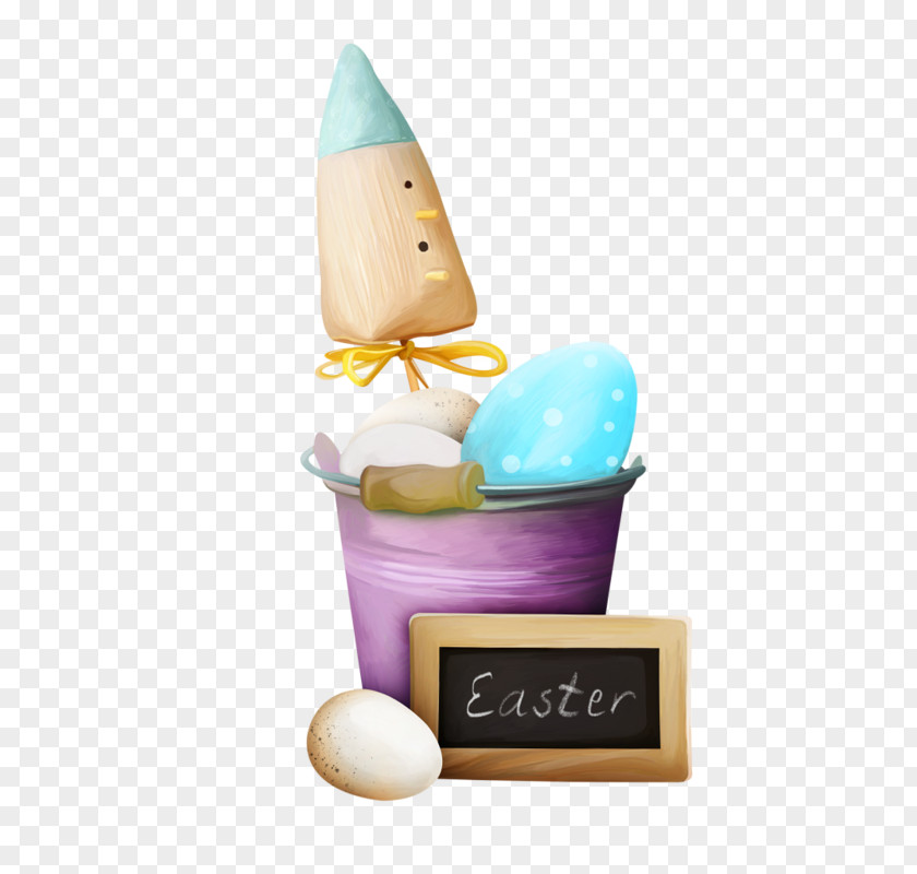 Hand-painted Eggs Easter Bunny Egg Illustration PNG