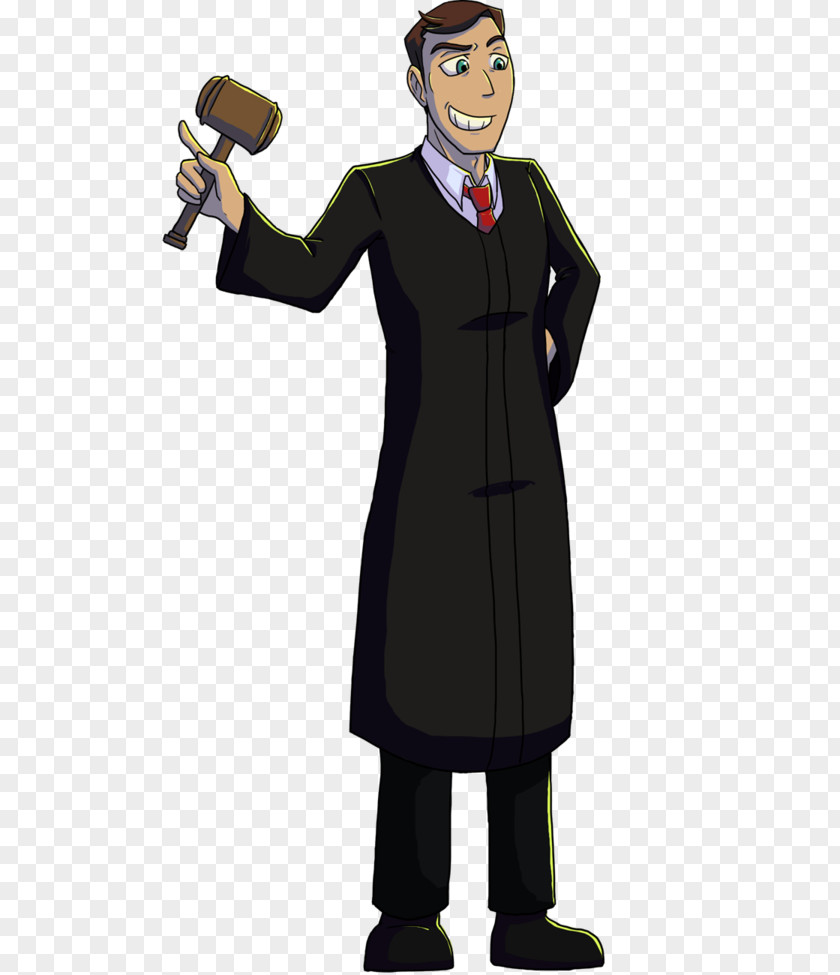 Ace Attorney Investigations 2 Judge Drawing Cartoon PNG