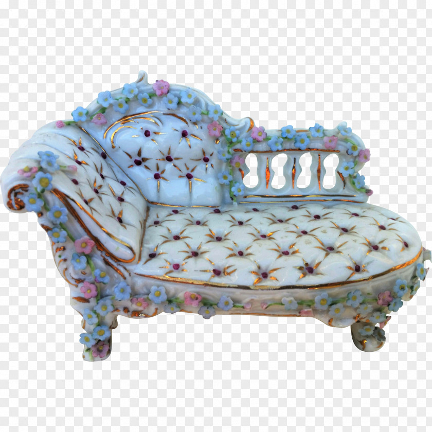 Hand-painted Baby Furniture Chair Turquoise PNG