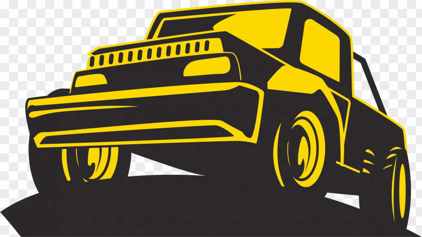 Logo Design Of Cartoon Jeep Car Vehicle PNG
