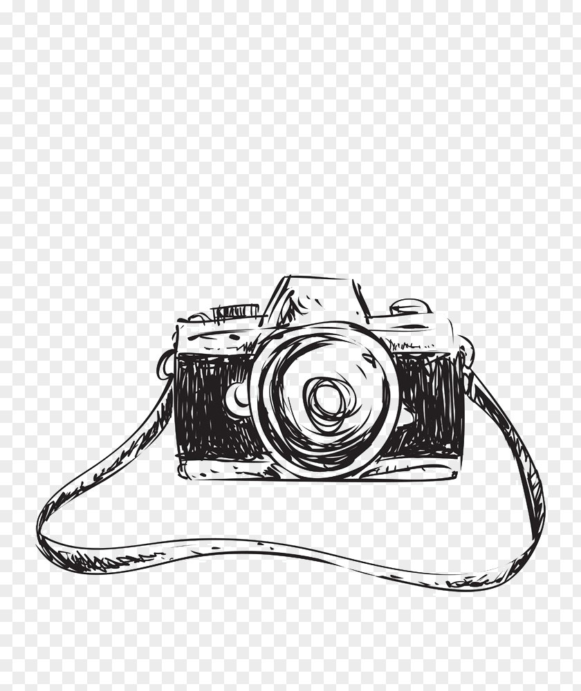 Sketch Camera Creative Pull Away Drawing PNG