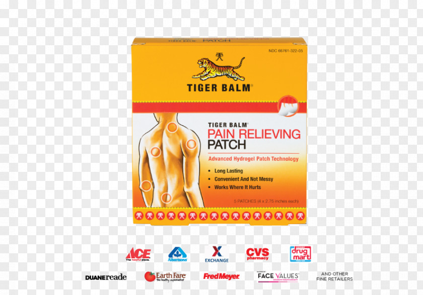 Tiger Balm Liniment Transdermal Analgesic Patch Muscle Pain Topical Medication PNG