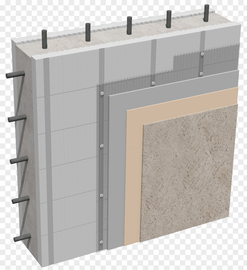 Building Wall Insulating Concrete Form Stucco Architectural Engineering Plaster PNG