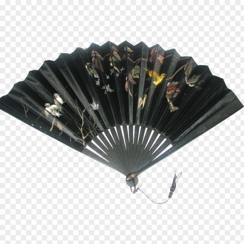 Fan Hand Lace Satin Wood PNG