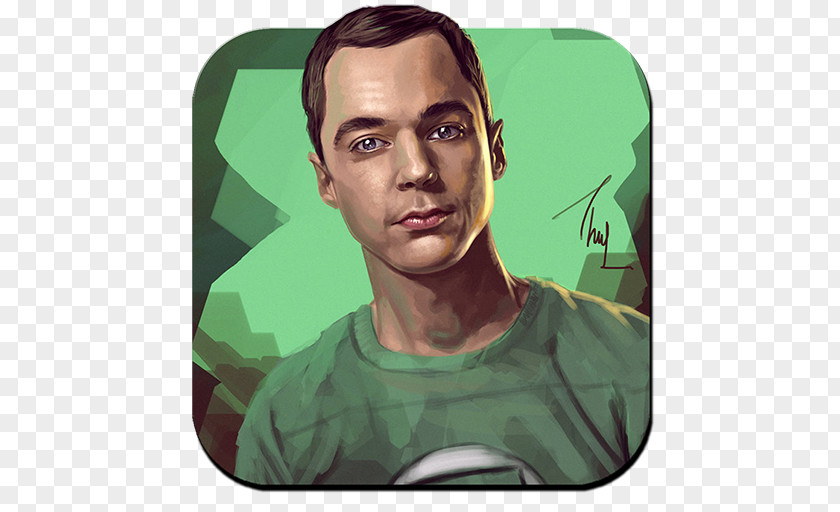 Sheldon Cooper Fan Art Canvas Print PNG