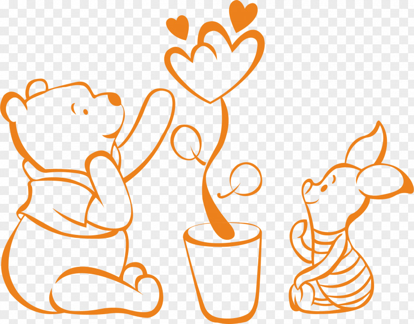 Winnie The Pooh Winnie-the-Pooh Piglet Drawing Cartoon PNG