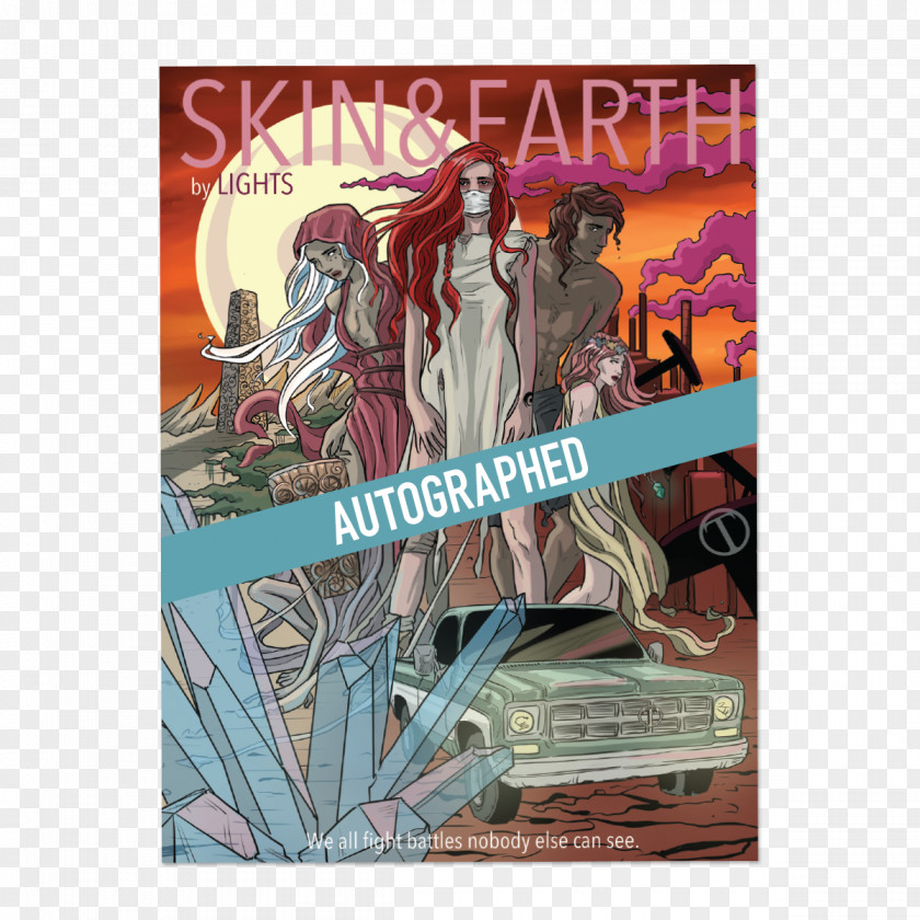Comical Poster Skin & Earth Comic Book PNG