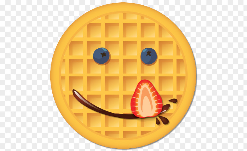 Emoji Eggo Waffles Blueberry PNG