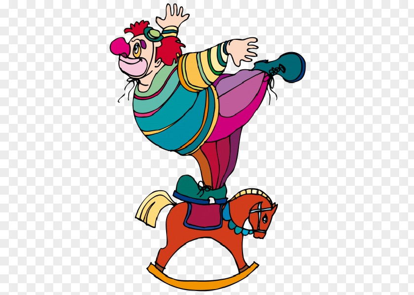 Funny Clown Circus Clip Art PNG