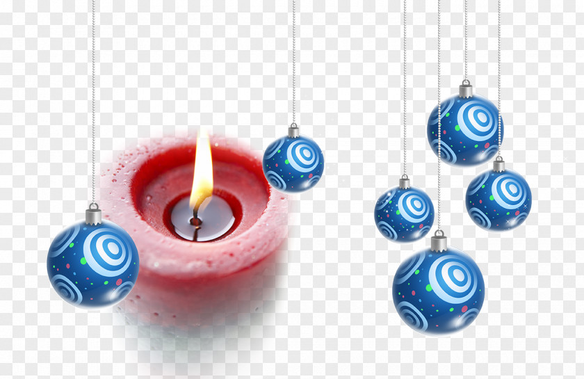 Hanging Ball Christmas Ornament Candle PNG