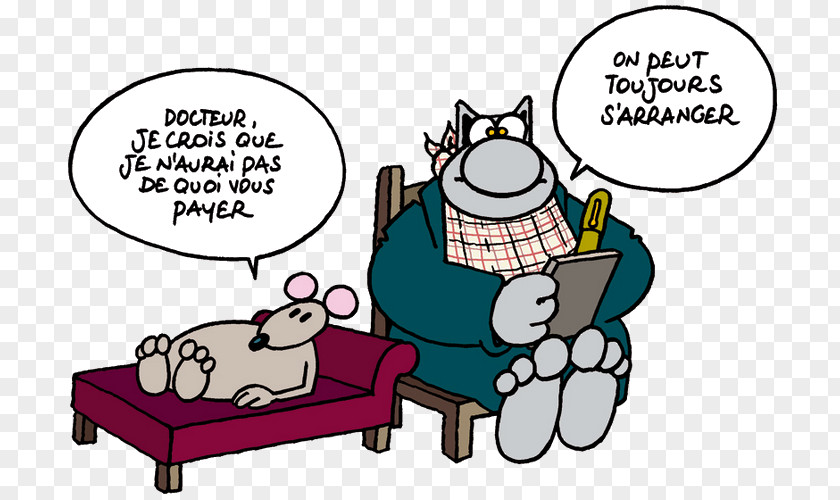 Le Chat Humour Psychotherapist Joke PNG