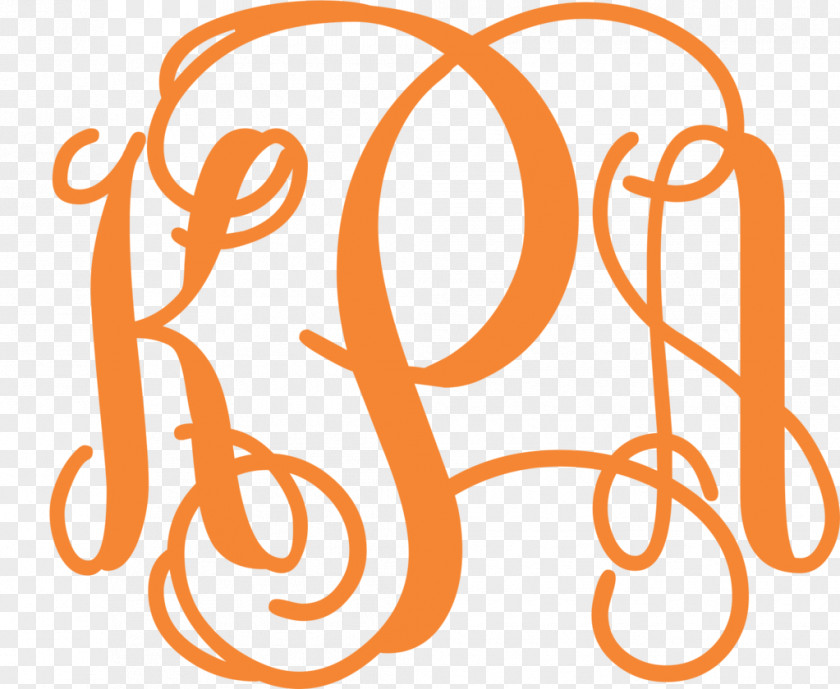 Letter Monogram Initial Script Typeface PNG