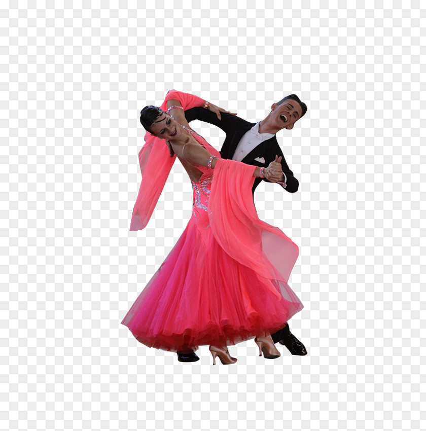 Polca Ballroom Dance Dress Pink M PNG