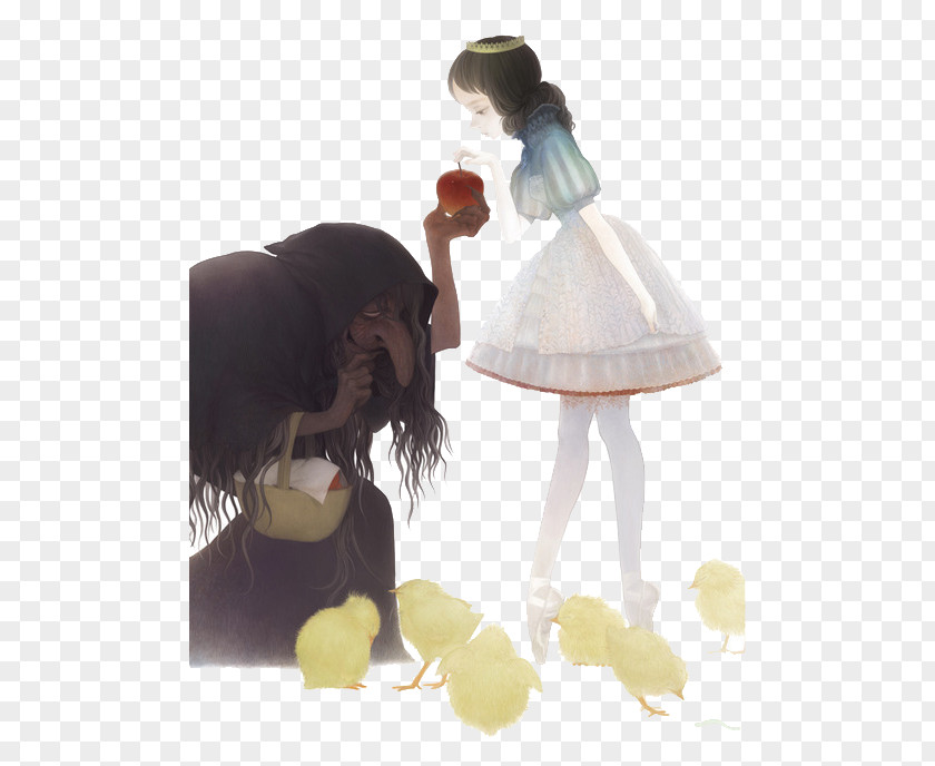 Snow White And The Witch Queen Fan Art Fairy Tale PNG