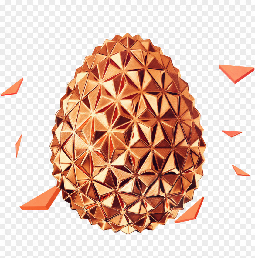 Creative Golden Egg PNG