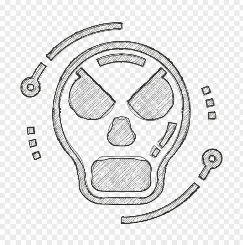 Cyber Crime Icon Skull Bad PNG