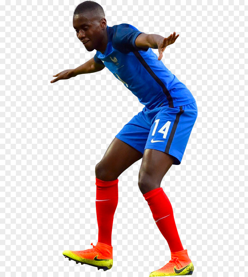 Dembele Team Sport Cobalt Blue Shoe Knee Football Player PNG