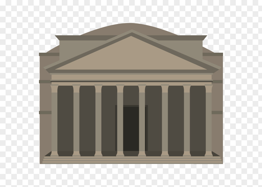 Pantheon Building Facade Structure Classical Architecture Shed PNG