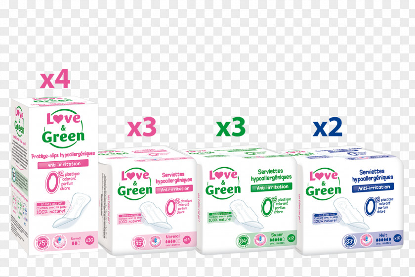 Green Love Sanitary Napkin Hygiene & Pantyliner Feminine Supplies PNG