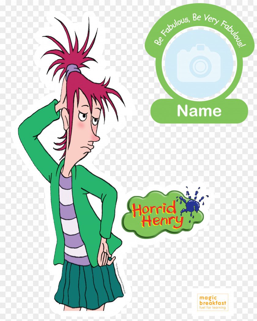 Horrid Henry's Diary Vomiting Vera Character PNG