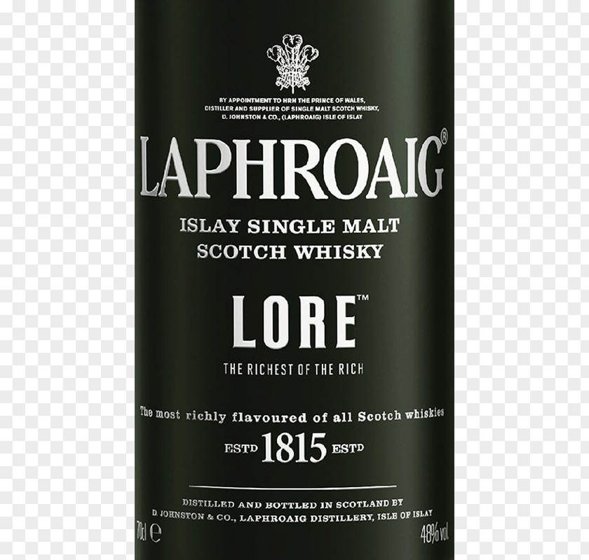 Laphroaig Scotch Whisky Whiskey Single Malt Distilled Beverage PNG