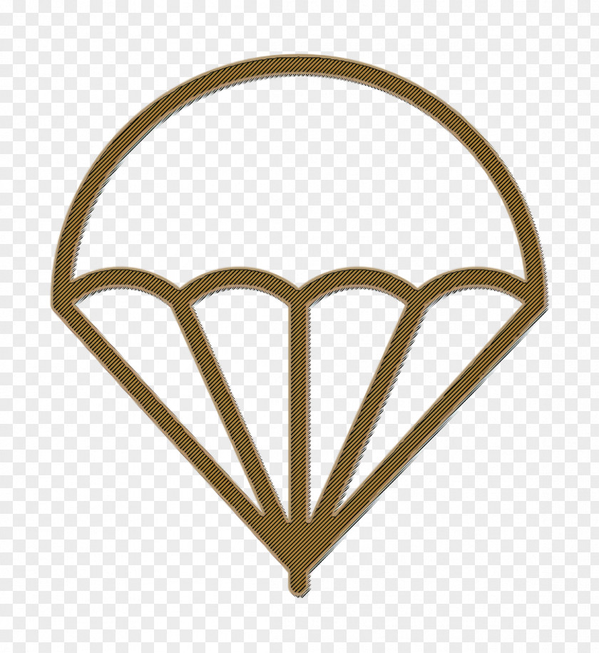 Open Parachute Icon Military Base Risk PNG