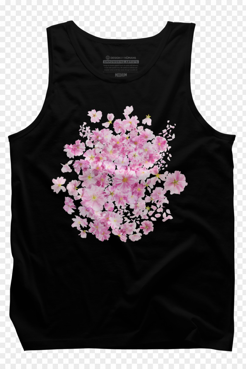 Peach Blossom Festival T-shirt Crew Neck Top Clothing PNG