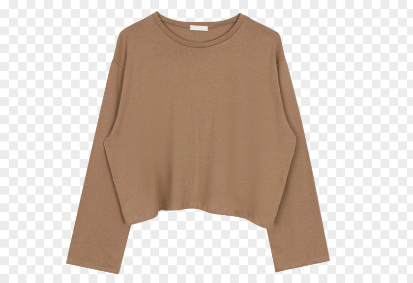 Cotton Crop Sleeve T-shirt Cardigan Sweater Top PNG