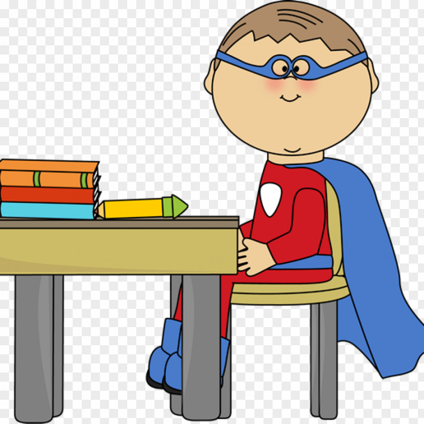 School Superhero Clip Art Image Free Content PNG