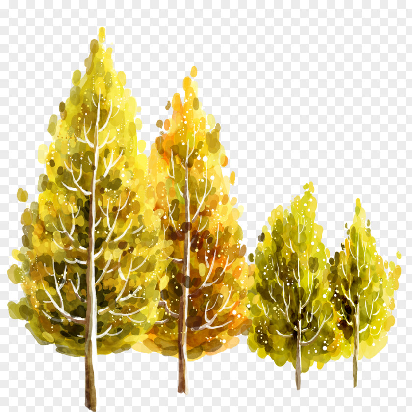 Autumn Trees Fukei Summer Illustration PNG