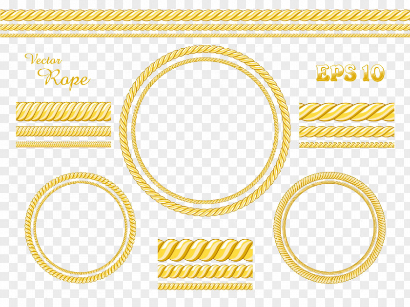 Gold Ring Rope Image Knot Clip Art PNG