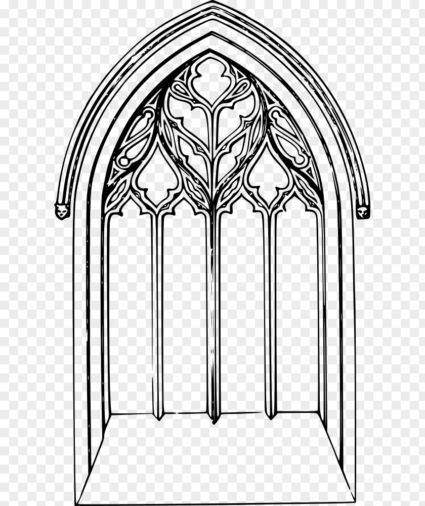 Window Rose Stained Glass Church PNG