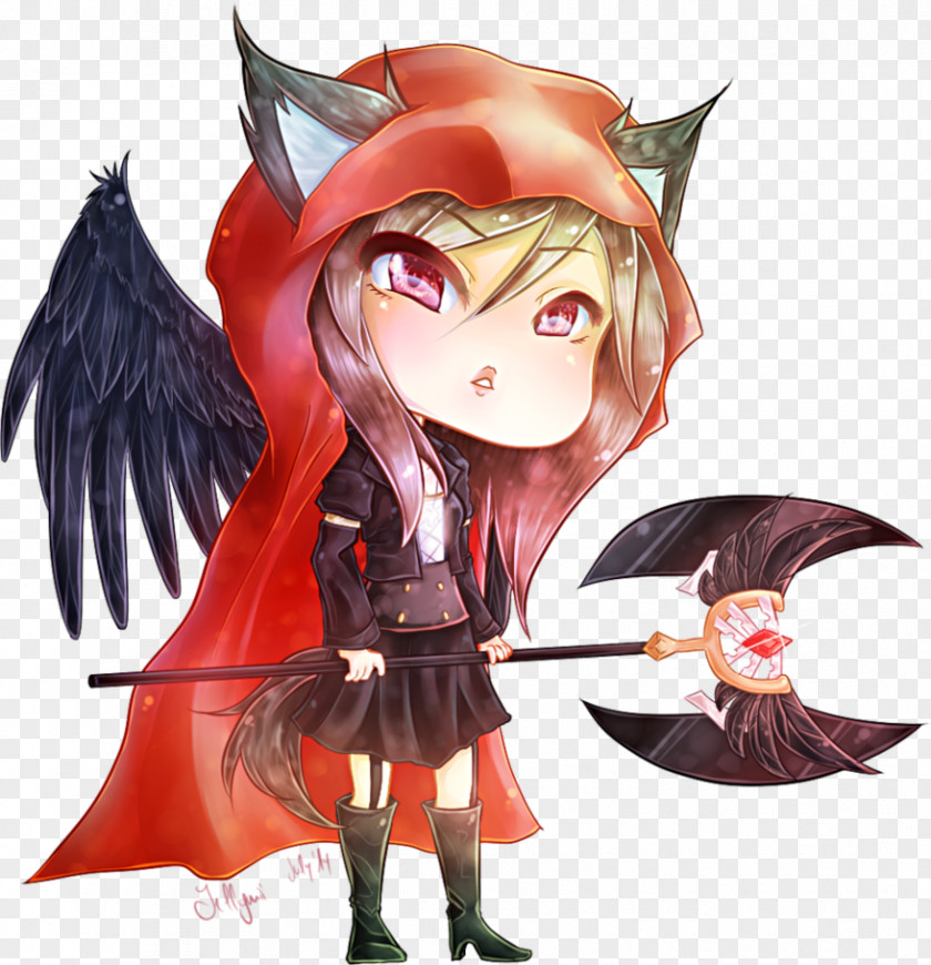 Dark Little Red Riding Hood DeviantArt Artist Digital Art Work Of PNG