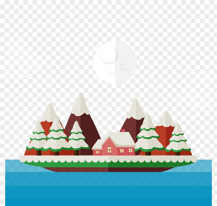 Vector Christmas Background Elements Ornament Eve Night PNG