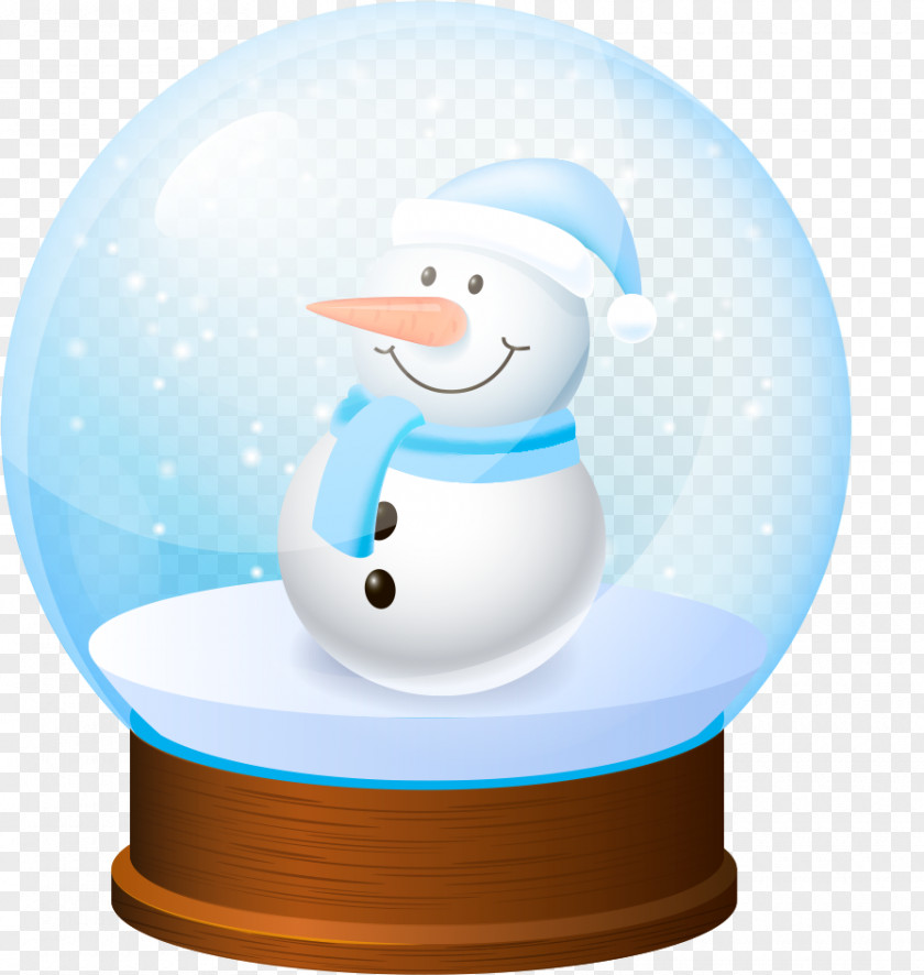 Vector Cute Snowman Euclidean PNG