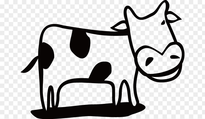 Cartoon Cow Cattle Logo PNG