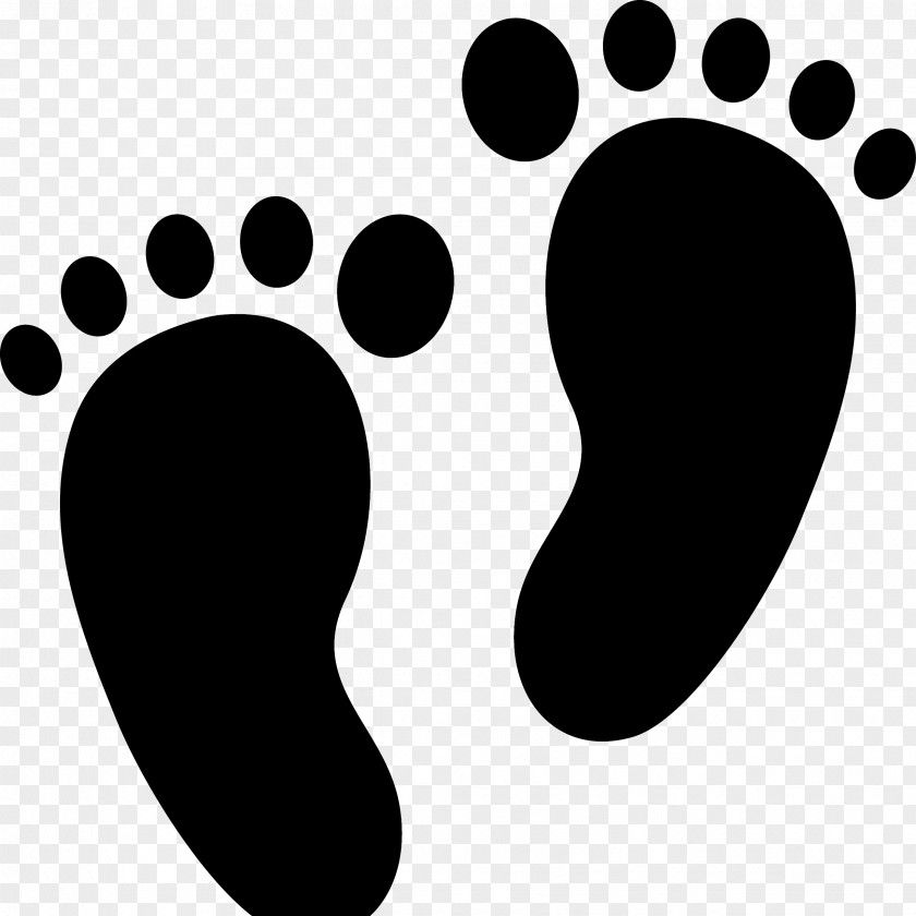 Silhouette Foot Clip Art PNG