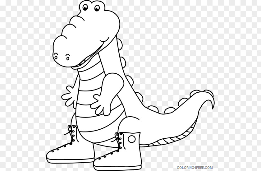 Alligator Black And White Crocodile Royalty-free Clip Art PNG