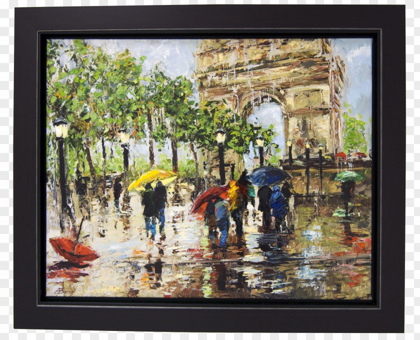 Painting Arc De Triomphe Baterbys Art Gallery Winter Park Mixed Media PNG