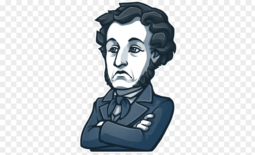 Russia Telegram Sticker Messaging Apps Alexander Pushkin PNG