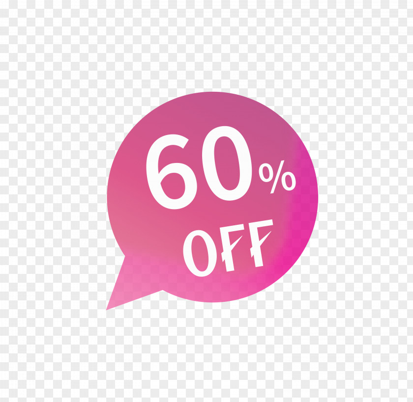 60 Off Sale Tag PNG