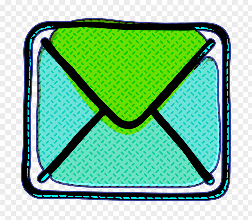 Aqua Green Communication Icon Contact Email PNG