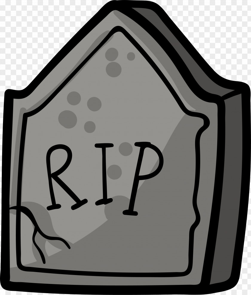 Cartoon Hand Painted Gravestone Headstone Grave Drawing Tomb PNG