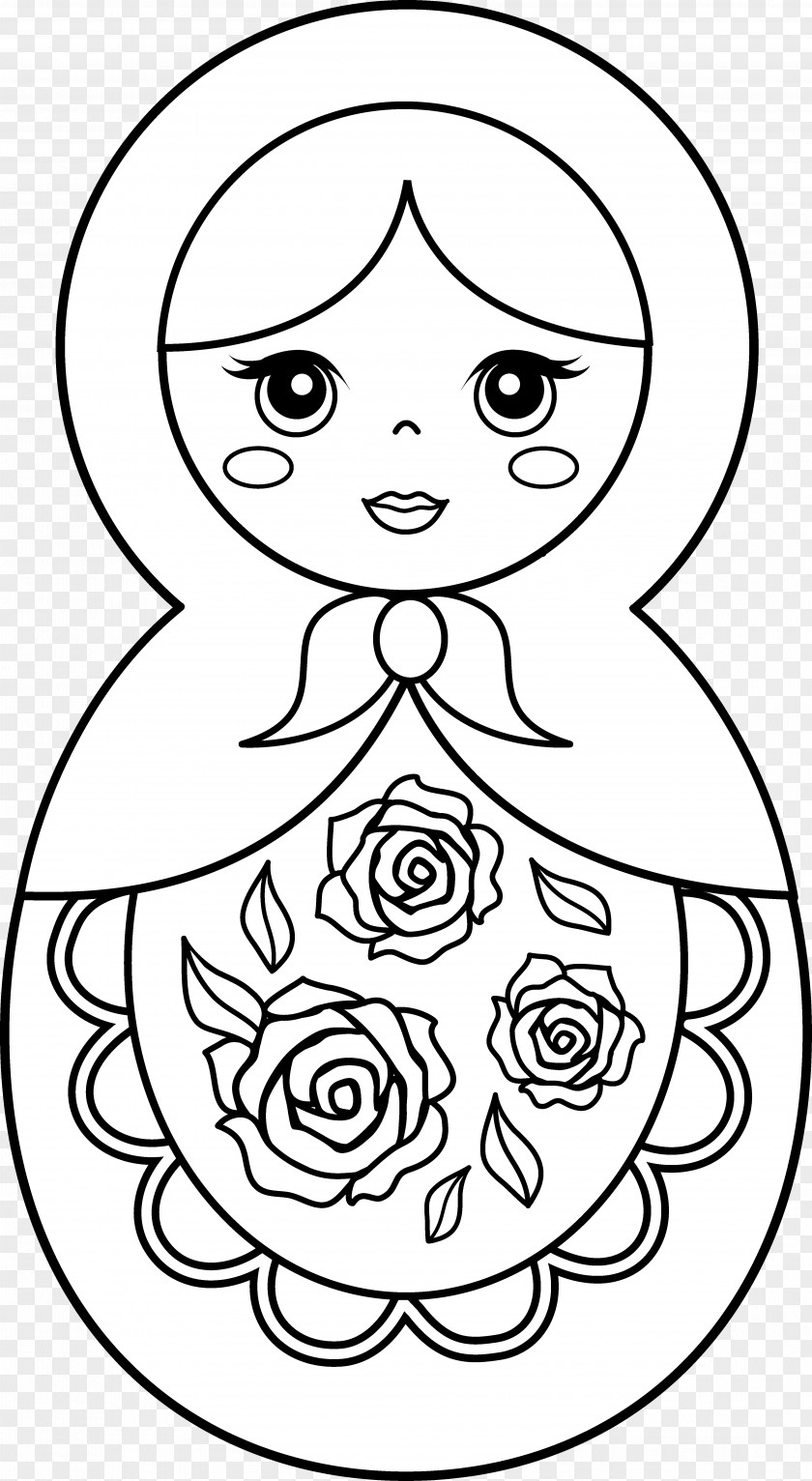 Russian Doll Cliparts Matryoshka Coloring Book Paper Toy PNG