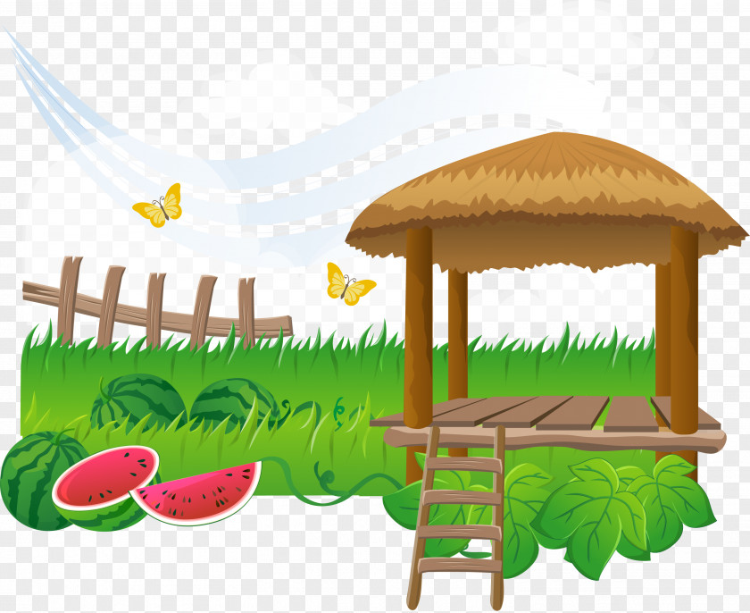 Vector Watermelon Garden Guatemala Child Illustration PNG