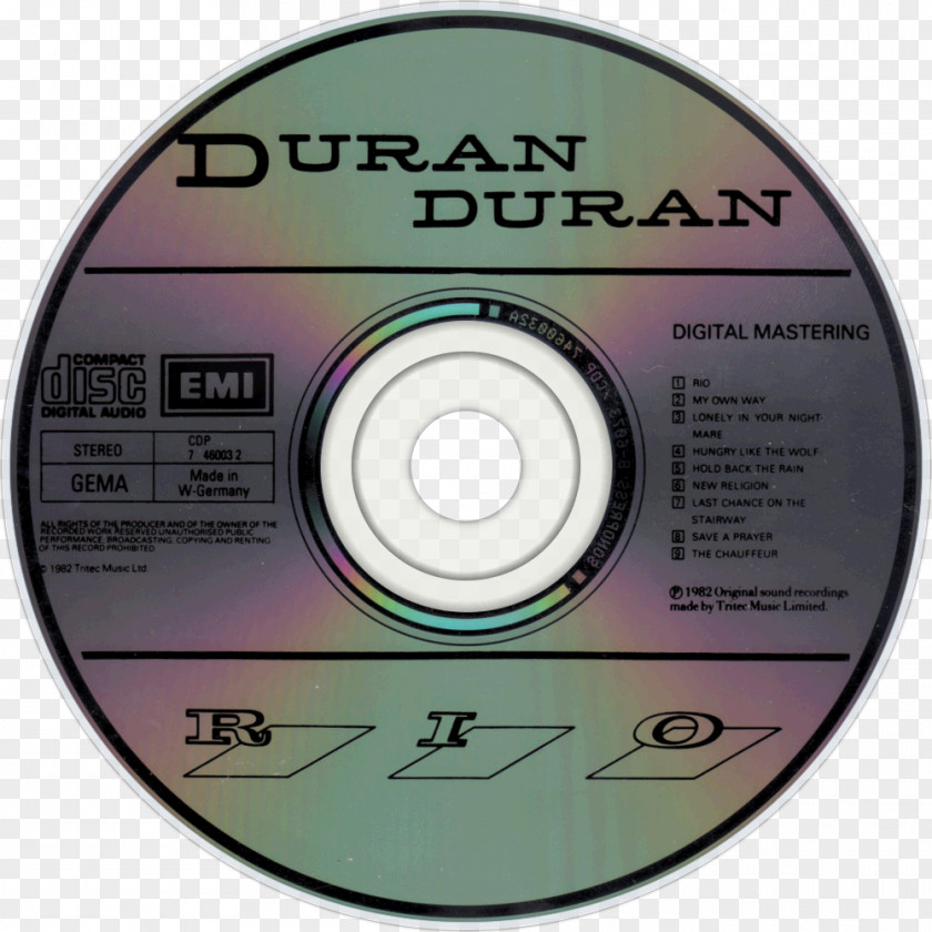 Duran Bad 25 Compact Disc Album Speed Demon PNG