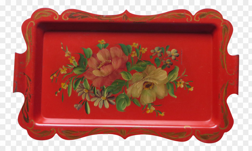 Flower Rectangle Tray Picture Frames PNG