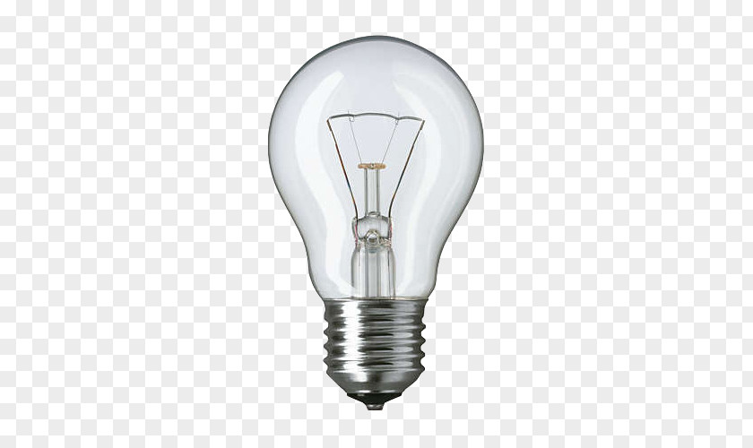 Light Incandescent Bulb Edison Screw Lamp Electric PNG