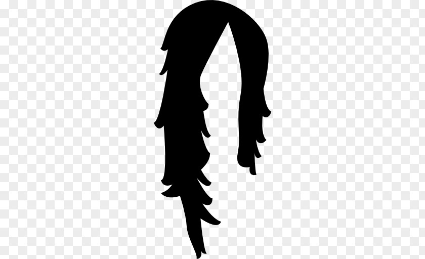 Long Hair Comb Black Shape PNG
