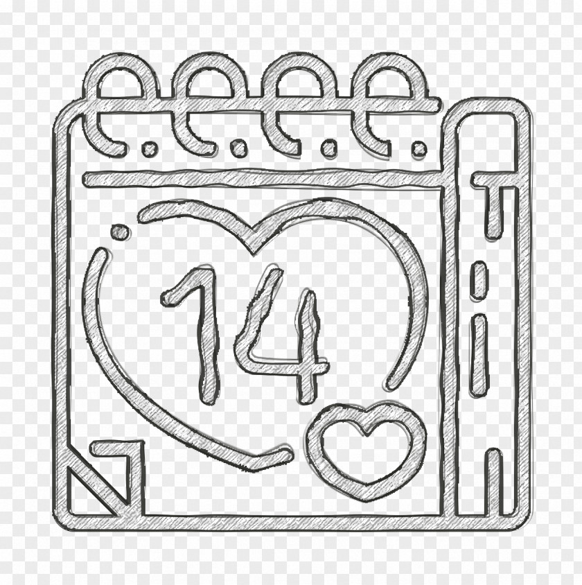 Valentines Day Icon Love Calendar PNG
